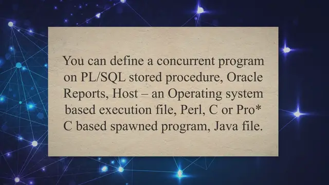 'Video thumbnail for PL/SQL Stored Procedure Concurrent Program in Oracle Apps'