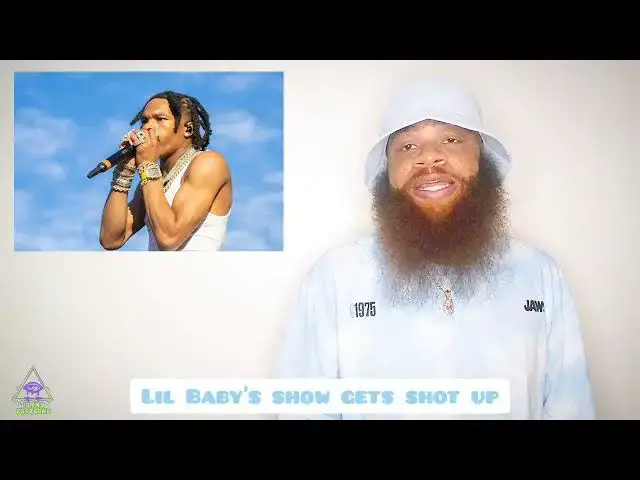 'Video thumbnail for Lil Baby ducks for cover as his concert gets hit up'