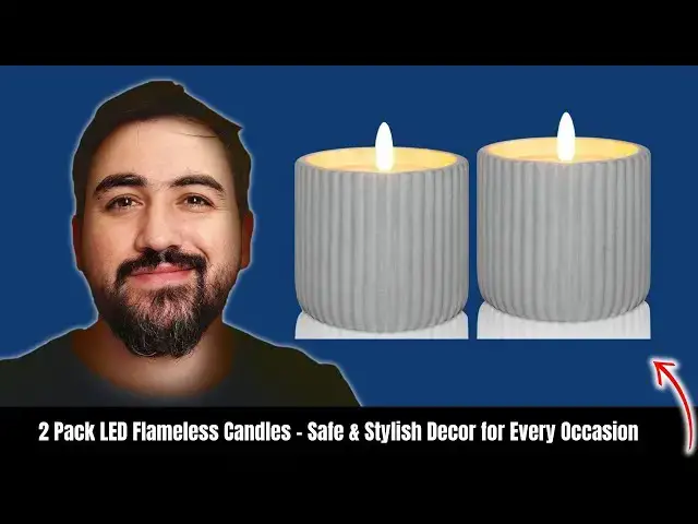 'Video thumbnail for 2 Pack LED Flameless Candles – Safe & Stylish Decor for Every Occasion'