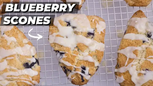 'Video thumbnail for This is How I get PERFECT Lemon Blueberry Scones EVERY Time'