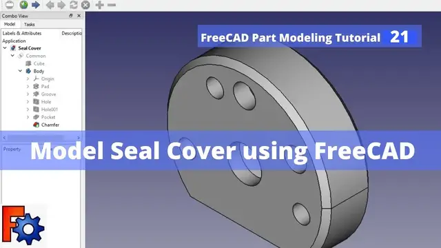 'Video thumbnail for Model Seal in FreeCAD I FreeCAD Part | FreeCAD Tutorial | FreeCAD Beginner | Mechnexus |'