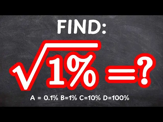 'Video thumbnail for Find √1% - Quick Math Challenge'