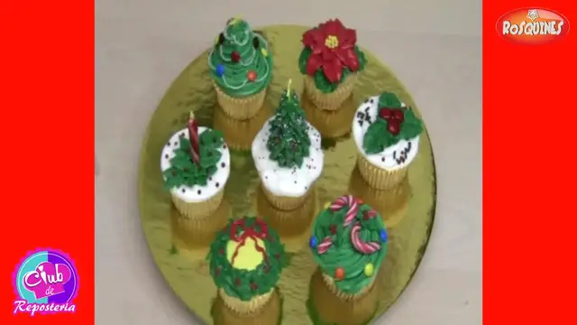 'Video thumbnail for Christmas Cupcakes with Buttercream'