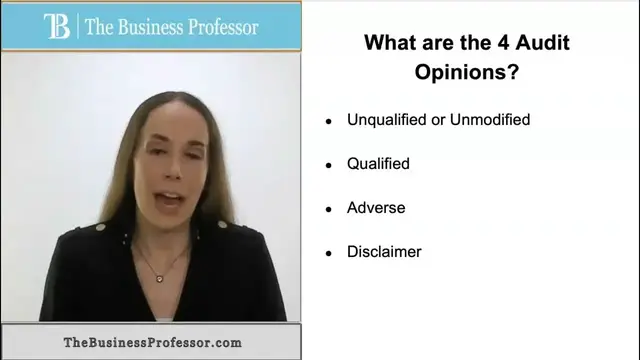 'Video thumbnail for 4 Types of Audit Opinion'
