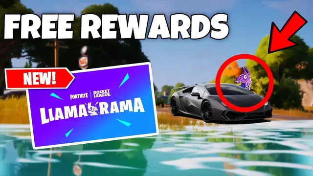'Video thumbnail for Rocket League X Fortnite [$10 Epic Credit] Llama Rama Event'