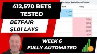 'Video thumbnail for Witness the Results of a Sports Betting System with 412,570 Bets Tested'