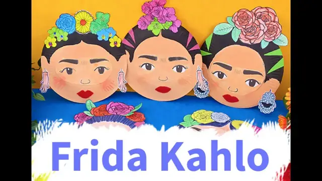 'Video thumbnail for Frida Kahlo Paper Plate Craft for Kids - Box of Ideas'