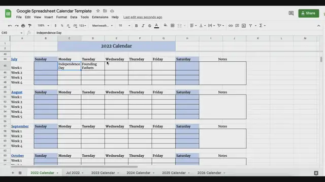 'Video thumbnail for Google Spreadsheet Calendar Template vid-final'