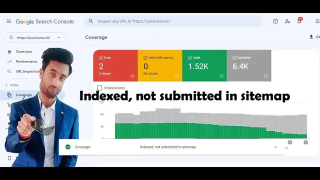 'Video thumbnail for Indexed, not submitted in sitemap || Google Search Console Indexing & Crawling Problem Solved'
