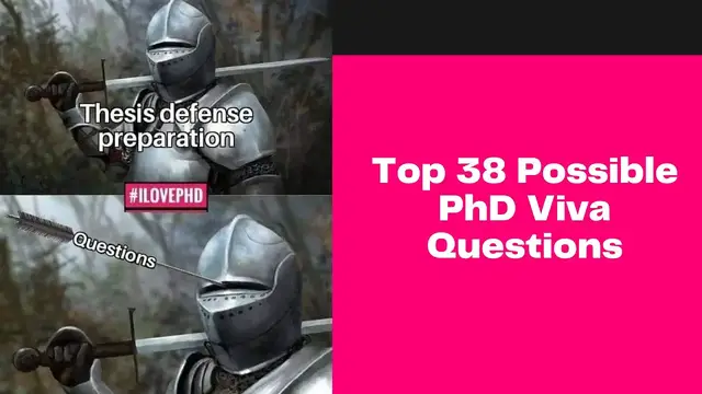 'Video thumbnail for Top 38 Possible PhD Viva Questions | iLovePhD'