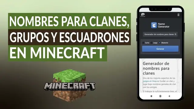 'Video thumbnail for Nombres para clanes, grupos y escuadrones en MINECRAFT- Las mejores ideas'
