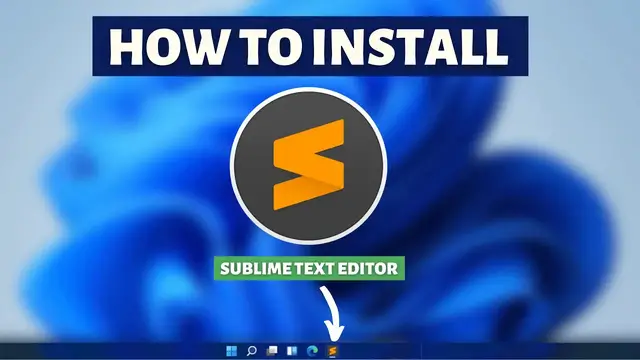 'Video thumbnail for How to install Sublime Text Editor on Windows 11,10 - Best Text Editor Tutorial'