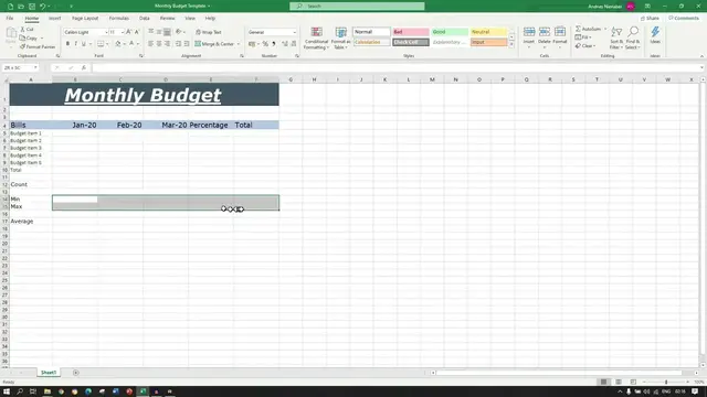 'Video thumbnail for Create Custom Templates in Excel'