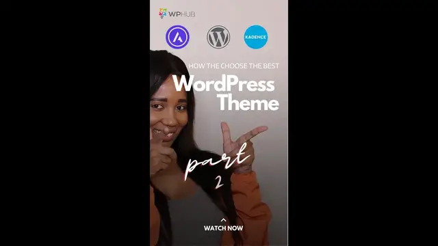 'Video thumbnail for How to choose a #wordpress theme part 2 #wordpressthemes #wordpressforbeginners #wordpresstutorial'