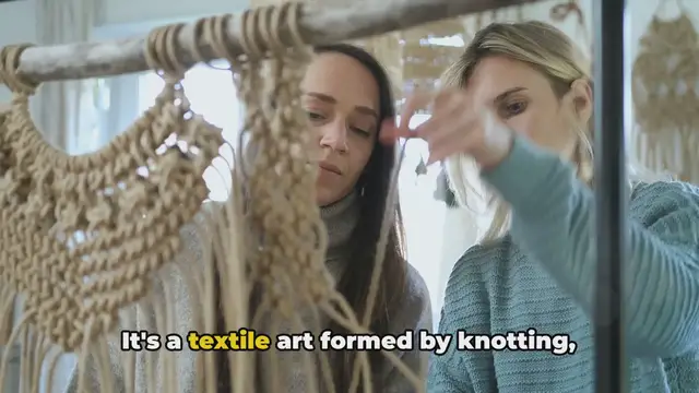 'Video thumbnail for Macramé Magic: Knotting the Art '