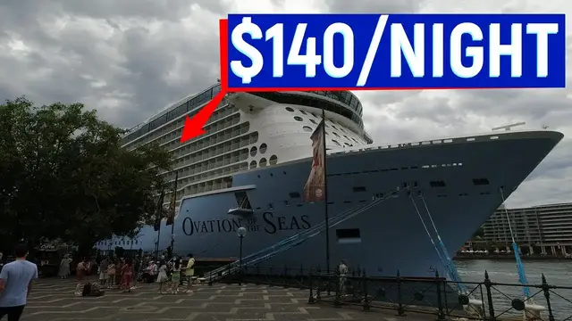 'Video thumbnail for Boarding Ovation of the Seas Cruise | BIGGEST SHIP in Australia'