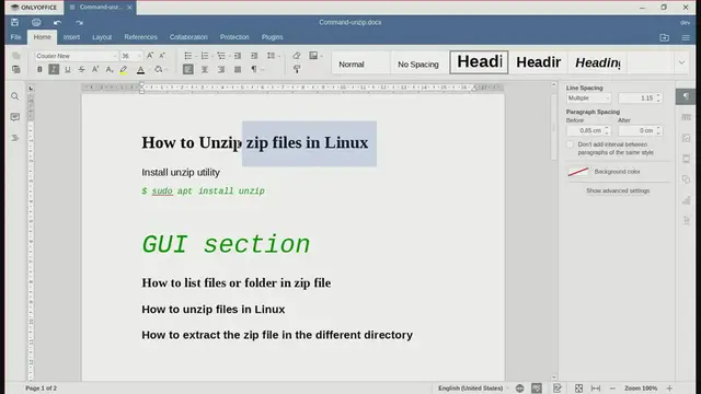 'Video thumbnail for How to unzip zip files in Linux'