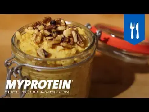 'Video thumbnail for Myprotein Halloween Recipe - Pumpkin Protein Oats'