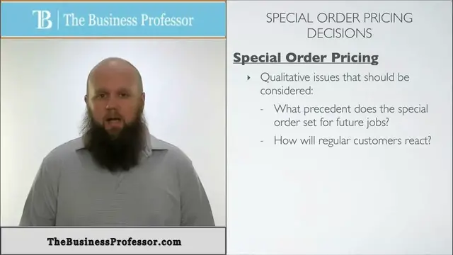 'Video thumbnail for Special Order Pricing - Accounting'