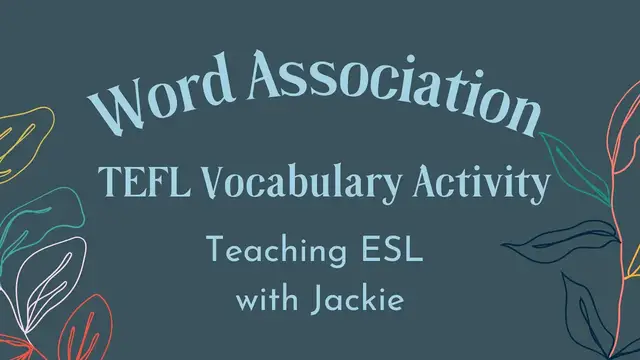 'Video thumbnail for Word Association TEFL Vocabulary Activity | Fun Word Association Activities for ESL'