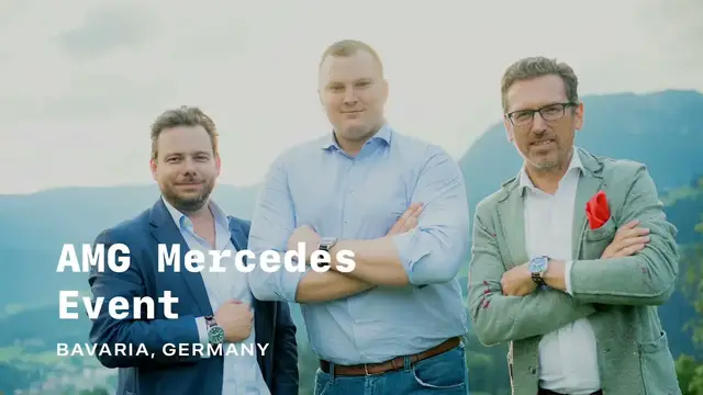 'Video thumbnail for 50 YEARS AMG ANNIVERSARY TOUR – MERCEDES-AMG Munich Germany + Austria HD'