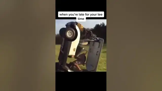 'Video thumbnail for Golf Videos Fail 🤮 #shorts #golf #crash Rough start to the golf round'