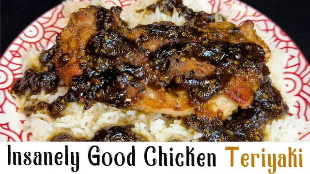 'Video thumbnail for Must Try! Homemade Teriyaki Sauce Recipe Basted On Baked Chicken Thighs'