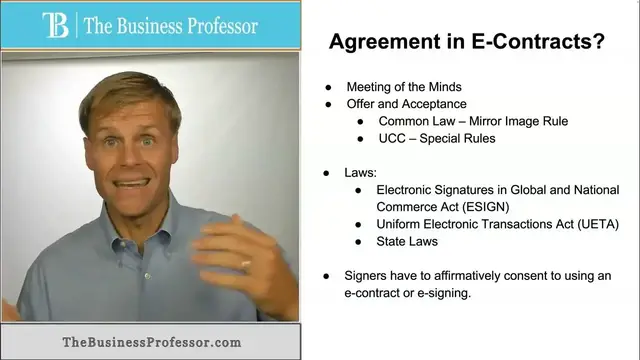 'Video thumbnail for Terms of Agreement - Electronic Contracts'