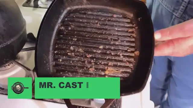 'Video thumbnail for How To Clean A Cast Iron Grill Pan'