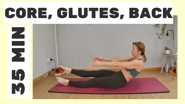 'Video thumbnail for Intermediate Pilates Toning Workout - Core Glutes and Back'