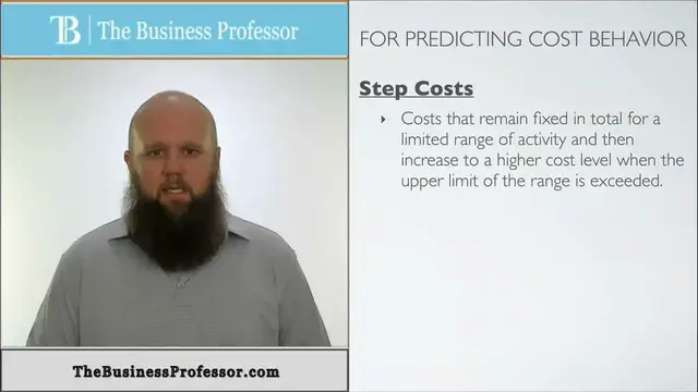 'Video thumbnail for Step Costs - Managerial Accounting'