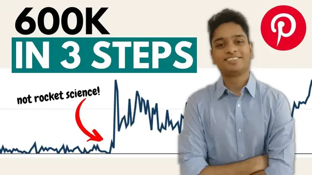 'Video thumbnail for How I spent $0 on Pinterest Ads to Get 600K Monthly Views: My 3 Step Strategy'
