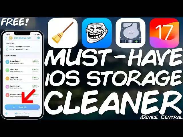 'Video thumbnail for Troll Cleaner: The Best FREE Way To Clean iOS Storage & RAM (No Jailbreak Needed!) - For All Devices'