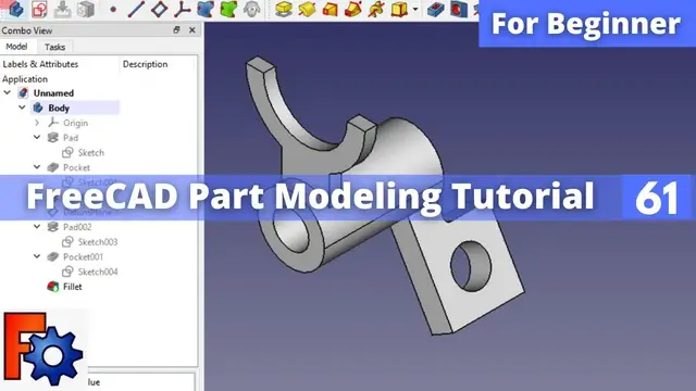 'Video thumbnail for FreeCAD Part Modeling Tutorial 61 | FreeCAD Part Design | Mechnexus |'