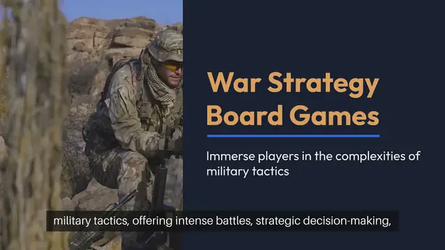 'Video thumbnail for War Strategy Board Games'