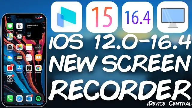 'Video thumbnail for iOS 12.0 - 16.4: How To RECORD iPhone / iPad Screen To Computer For Gaming And Presentations'