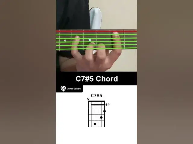 'Video thumbnail for How To Play The C7#5 Chord On Guitar - Guvna Guitar'
