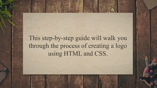 'Video thumbnail for How to Create a Logo in HTML: A Step-by-Step Guide'