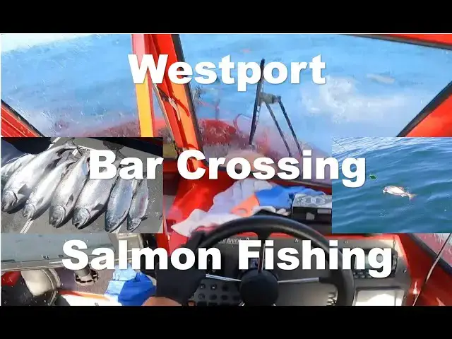 'Video thumbnail for Westport Bar Crossing Salmon Fishing 2024'