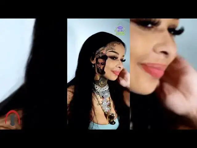 'Video thumbnail for ChriseanRock gets a tattoo of Blueface on her face'