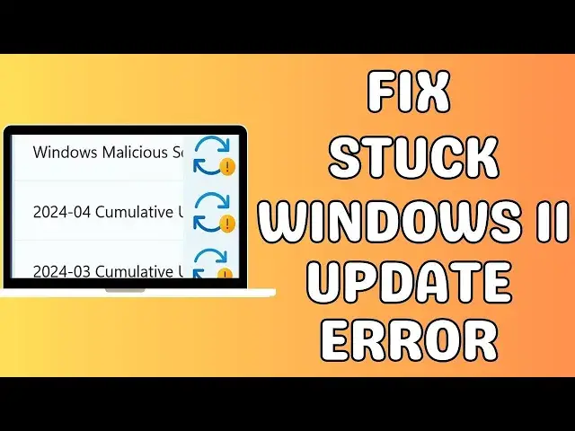 'Video thumbnail for How to fix a stuck Windows 11 Update error'