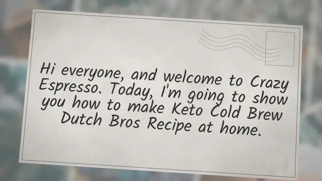 'Video thumbnail for Keto Cold Brew Dutch Bros: A Low-Carb and Energizing Drink'