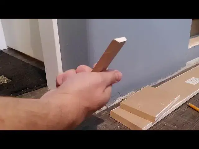 'Video thumbnail for How to Cut an Outside Corner Piece of Baseboard on a Round Corner'
