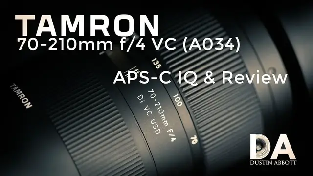 'Video thumbnail for Tamron 70-210mm f4 VC (A034):  APS-C IQ and Review | 4K'