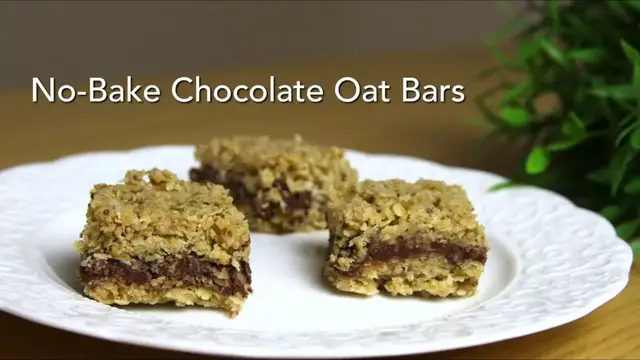 'Video thumbnail for Best Easy No Bake Chocolate Oat Bars recipes'