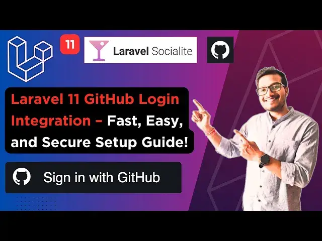'Video thumbnail for Laravel 11 GitHub Login Made Easy with Socialite – Step by Step Integration'