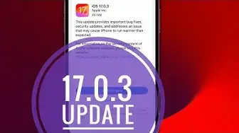 'Video thumbnail for iOS 17.0.3 Bugs Fixed, Known Issues, Security Patches & More'