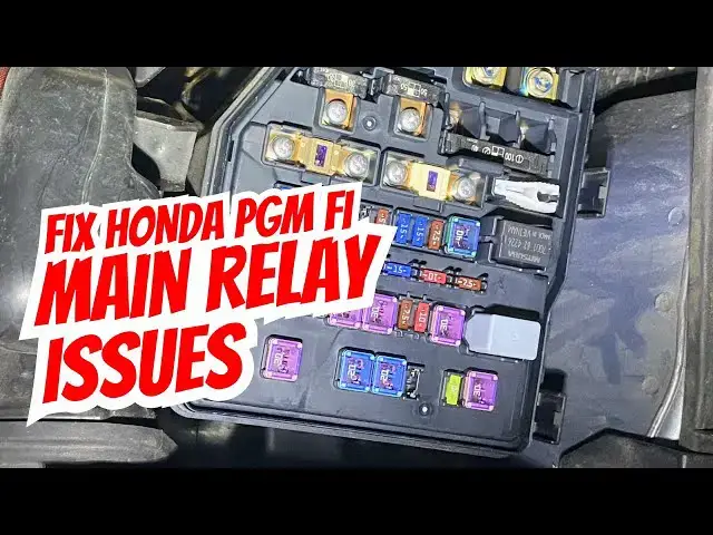'Video thumbnail for Fix Honda PGM FI Main Relay Issues – No Start or Random Cutoff'