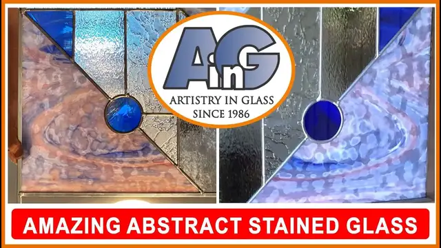 'Video thumbnail for Abstract stained glass sidelite simulates spiral galaxy'