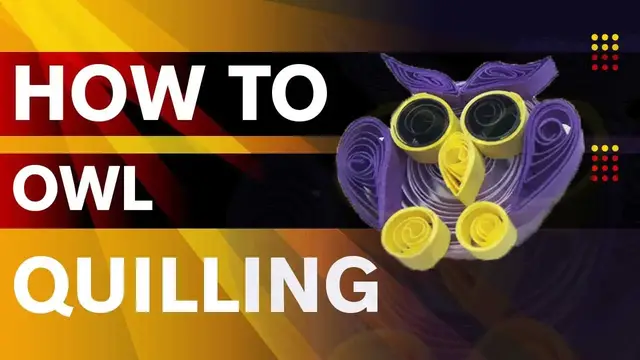 'Video thumbnail for Paper Quilling Owl | How to Make Easy Quilled Owl | Paper Owl'